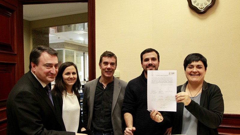 Iniciativa en el Congreso de EAJ PNV, EH Bildu, UP-IU y Podemos