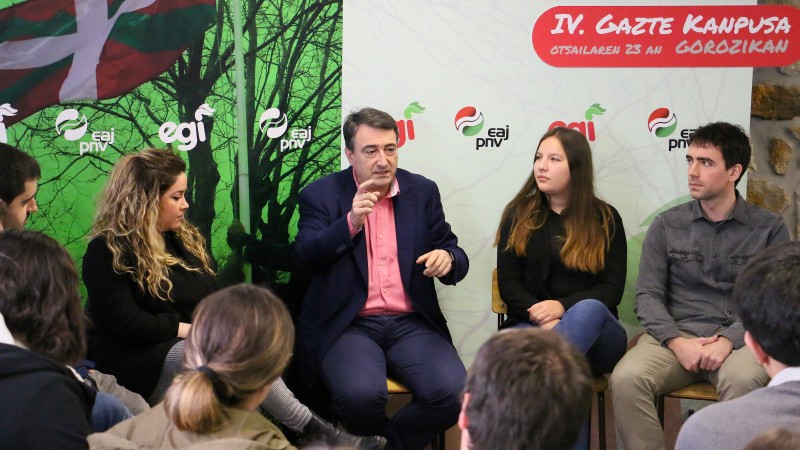 Aitor Esteban en el Gazte Campus de EGI - Gorozika