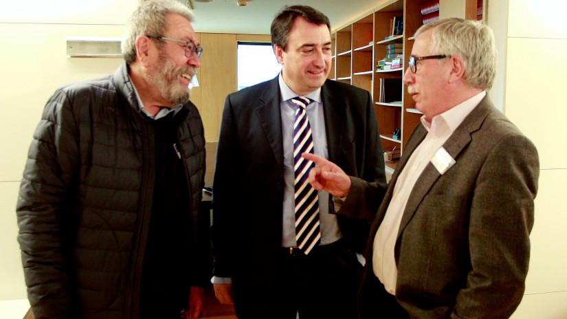 Aitor Esteban califica de “cordial y positiva” la reunión mantenida con CCOO y UGT