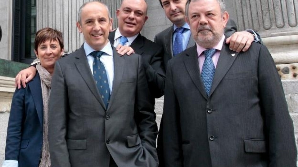 Josu Erkoreka, Pedro Azpiazu, Emilio Olabarria, Arantza Tapia y Aitor Esteban