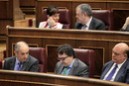 Josu Erkoreka, Aitor Esteban, Emilio Olabarria, Arantza Tapia y Pedro Azpiazu en el Congreso