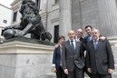 Josu Erkoreka, Pedro Azpiazu, Emilio Olabarria, Arantza Tapia y Aitor Esteban