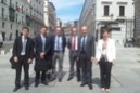 Visita de IMH, AFM y del Alcalde de Elgoibar al Congreso, invitados por el Grupo Vasco