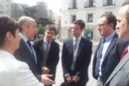 Visita de IMH, AFM y del Alcalde de Elgoibar al Congreso, invitados por el Grupo Vasco