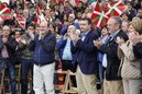 Acto en Amorebieta-Etxano. Itxaso Atutxa, Aitor Esteban, Andoni Ortuzar