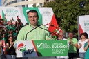 Acto en Barakaldo. Iñigo Urkullu, Andoni Ortuzar, Aitor Esteban