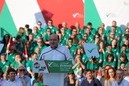 Acto en Barakaldo. Iñigo Urkullu, Andoni Ortuzar, Aitor Esteban