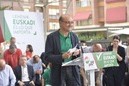 Acto en Laudio. Iñigo Urkullu, Andoni Ortuzar, Mikel Legarda, Almudena Otaola