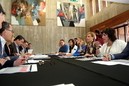 Aitor Esteban. Encuentro con alcaldes y alcaldesas de Ezkerraldea Meatzaldea . Ortuella