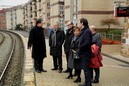El Grupo vasco junto con el Alcalde de Ugao Miraballes Ekaitz Mentxaka