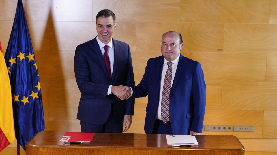 Acuerdo de investidura 2023 EAJ PNV - PSOE - Andoni Ortuzar, Pedro Sanchez